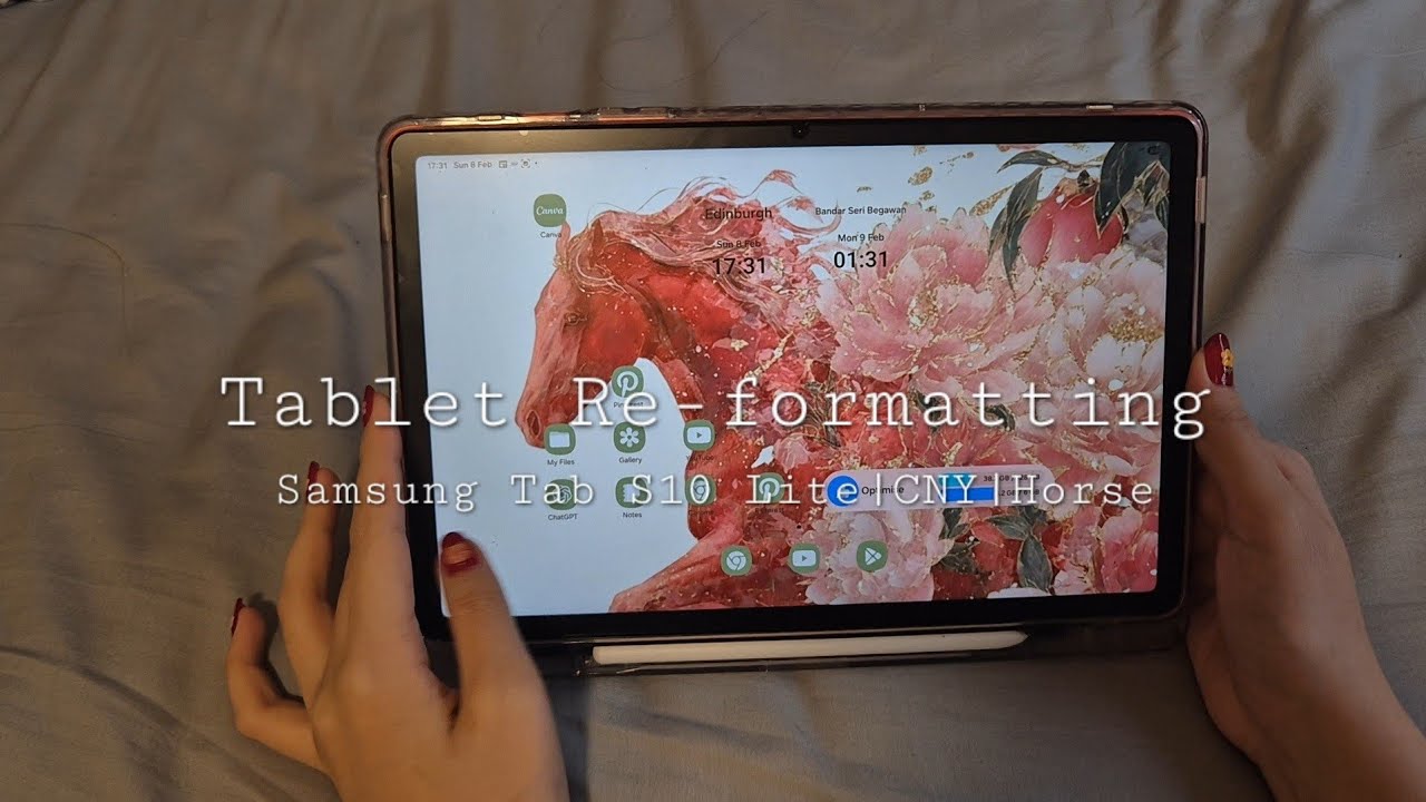 Samsung Tab S10 Lite | tablet reformatting | chinese new year theme | 🐴 year of the horse 🐴