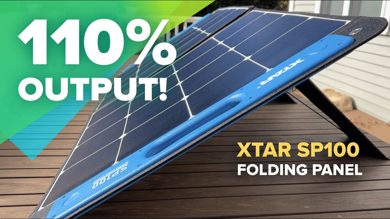Best 100w folding solar panel: XTAR SP100 Foldable Briefcase Review