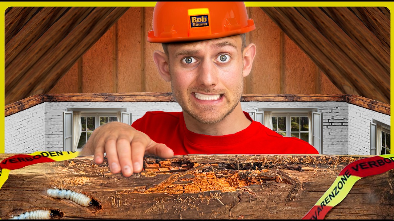 ONS HUIS STAAT OP INSTORTEN... draagbalken rot