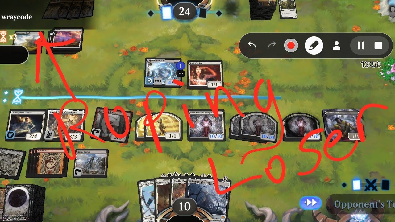Ep876: CorrieaBorosTokens deck vs Raycode a timewasting Baby. Platinum ranked Historic MTGA