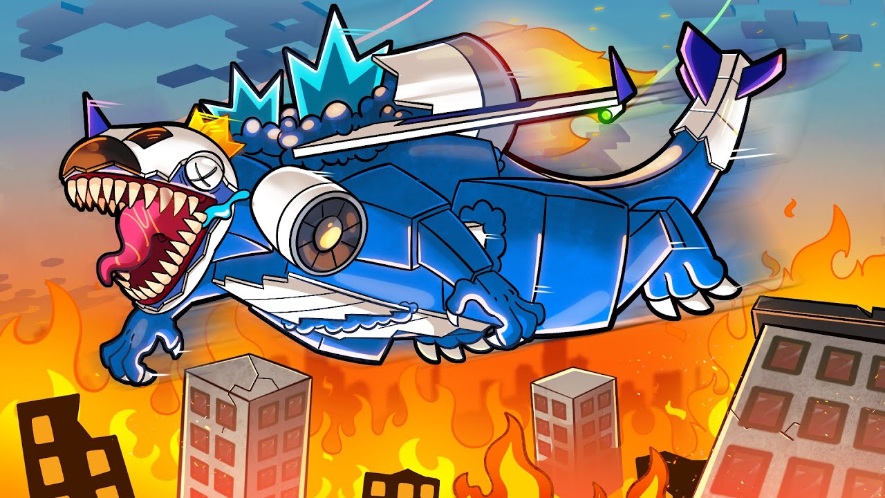 ZAINFEKOWANA BLUEZILLA SKY NISZCZY ŚWIAT!! (Minecraft)