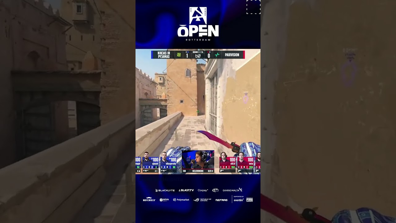 cairne calmly farms FOUR KILLS vs eco push with perfect control #blast #rotterdam #cs #cs2