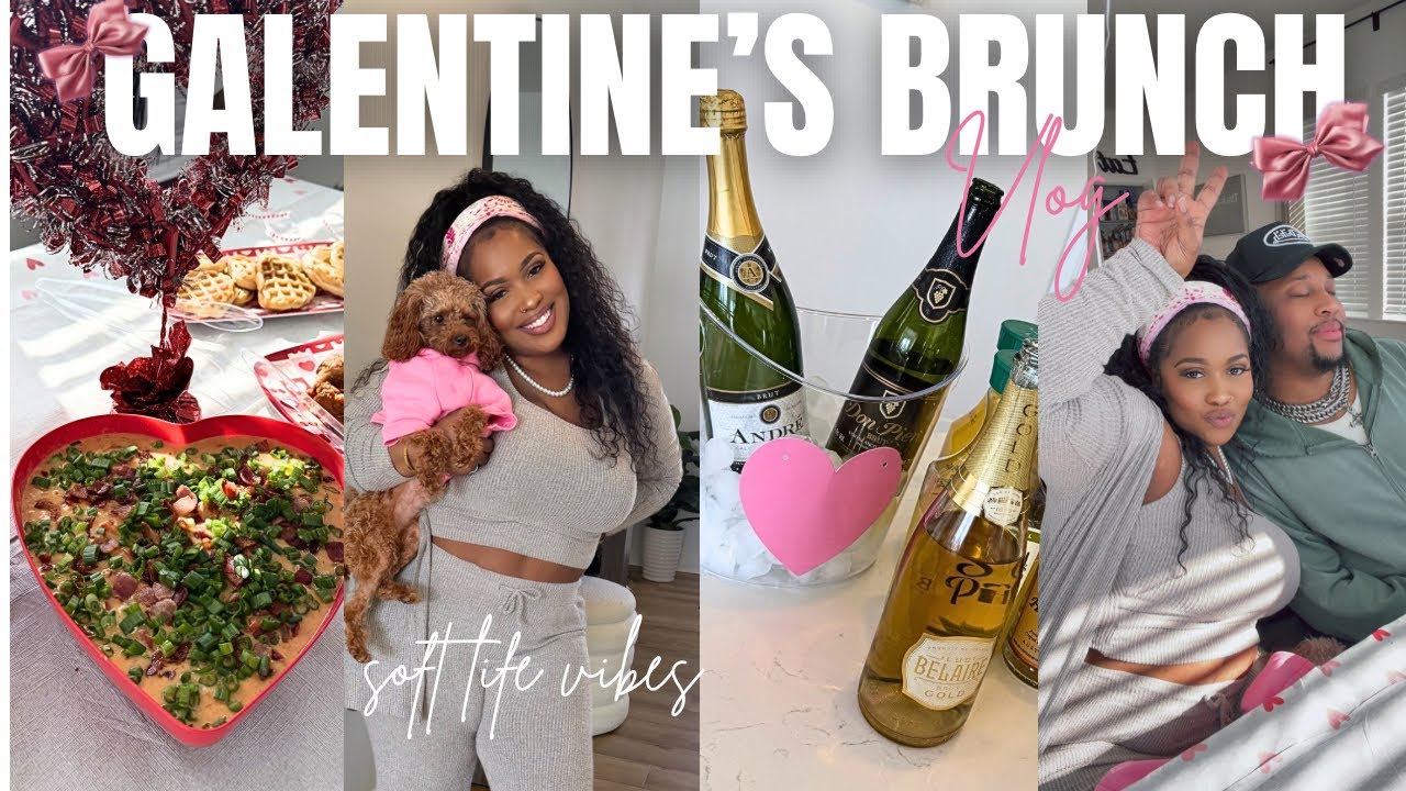 Galentine’s Brunch With Me ♡ | Party Prep, Fun, & Loving on My Friends 💌