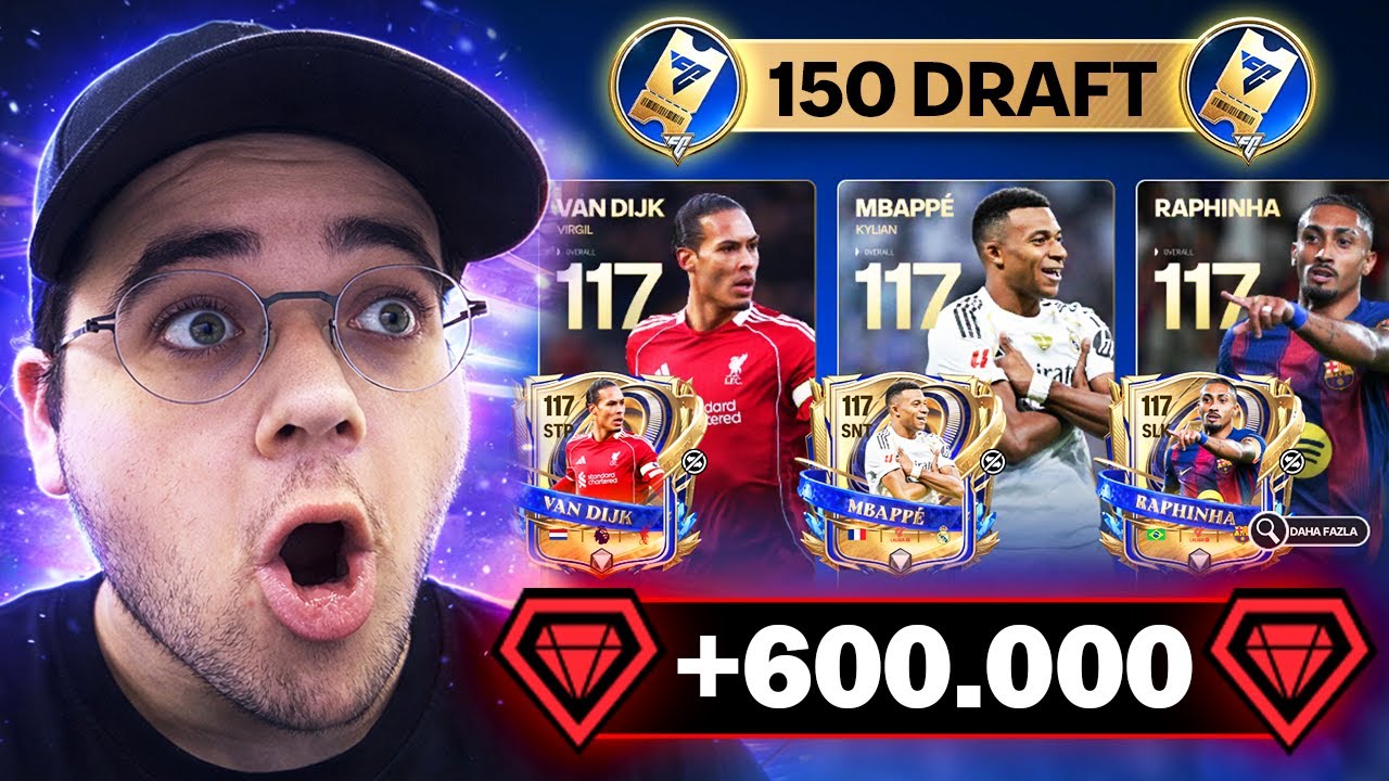 UTOTY OYUNCUSU ÇIKTI AMA... REKOR +150 DRAFT +600.000 BİN CEVHER UTOTY PAKET AÇILIMI 😱 FC Mobile