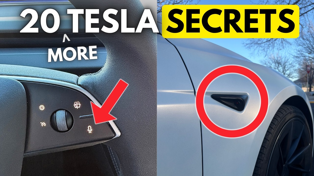 20 скрытых функций Tesla, о которых большинство владельцев ДО СИХ ПОР не знают.