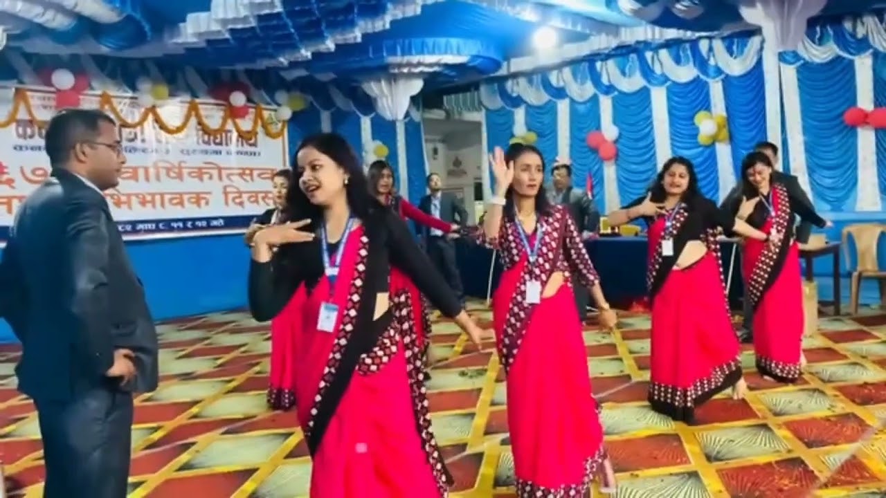 Teachers dance in annual function /shree kankai secondary school / 67 annual function