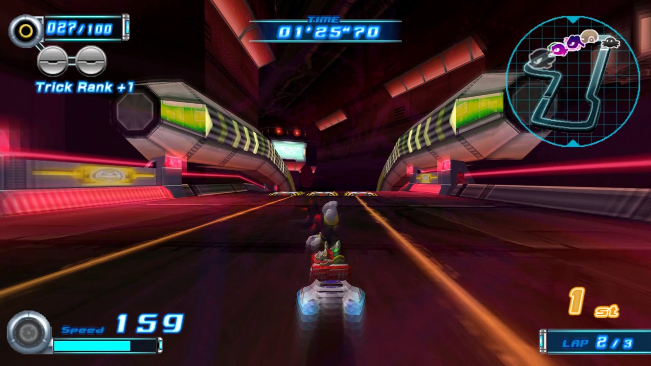 Sonic Riders Zero Gravity - Meteor Tech Sparkworks - Shadow (w/ Style) [4K 60 FPS]