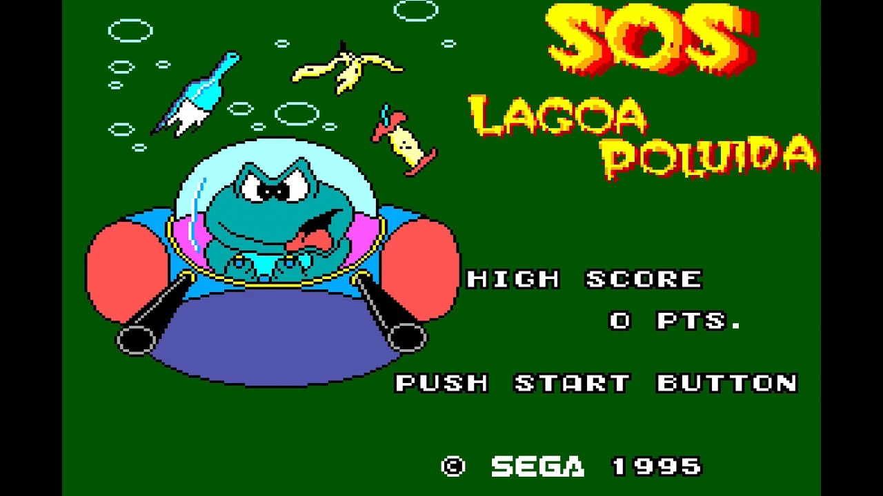 Sapo Xulé: S.O.S. Lagoa Poluida - Sega Master System (1996) - 262,500
