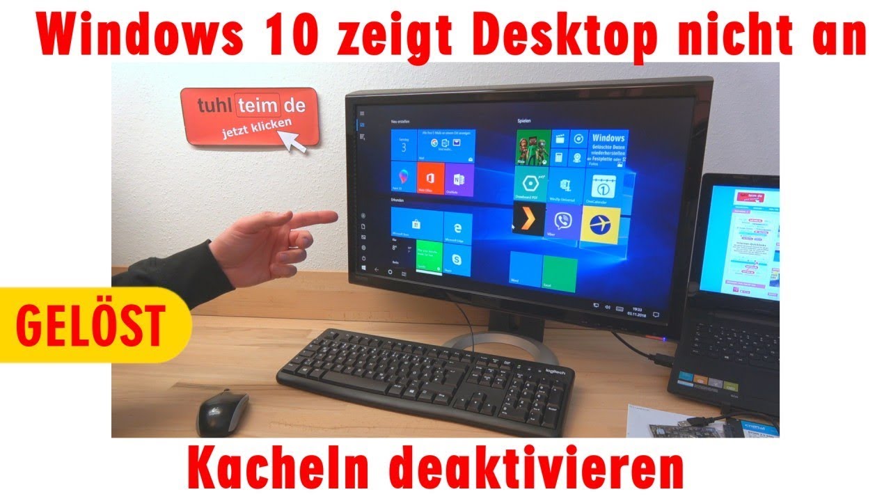 Windows 10 zeigt Desktop nicht an - Kacheln deaktivieren