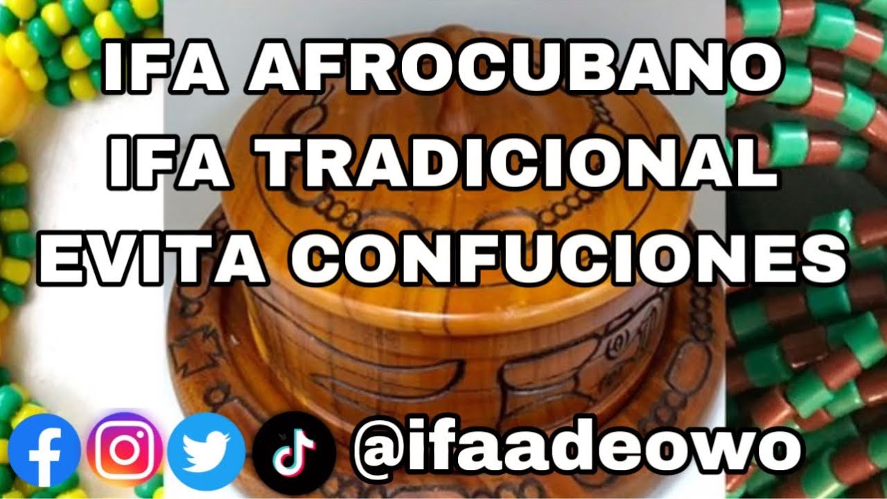 IFA TRADICIONAL IFA AFROCUBANO - EVITA CONFUSIONES