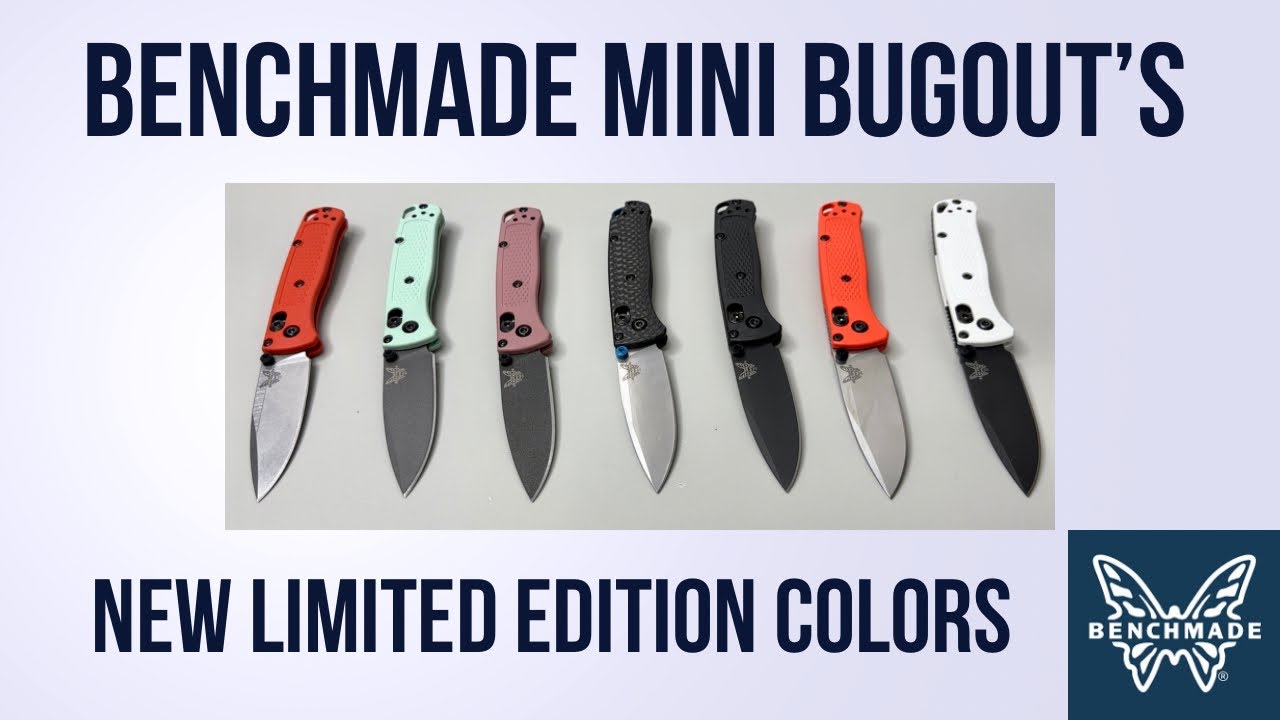 New Benchmade Mini Bugout Colors (Limited Edition)