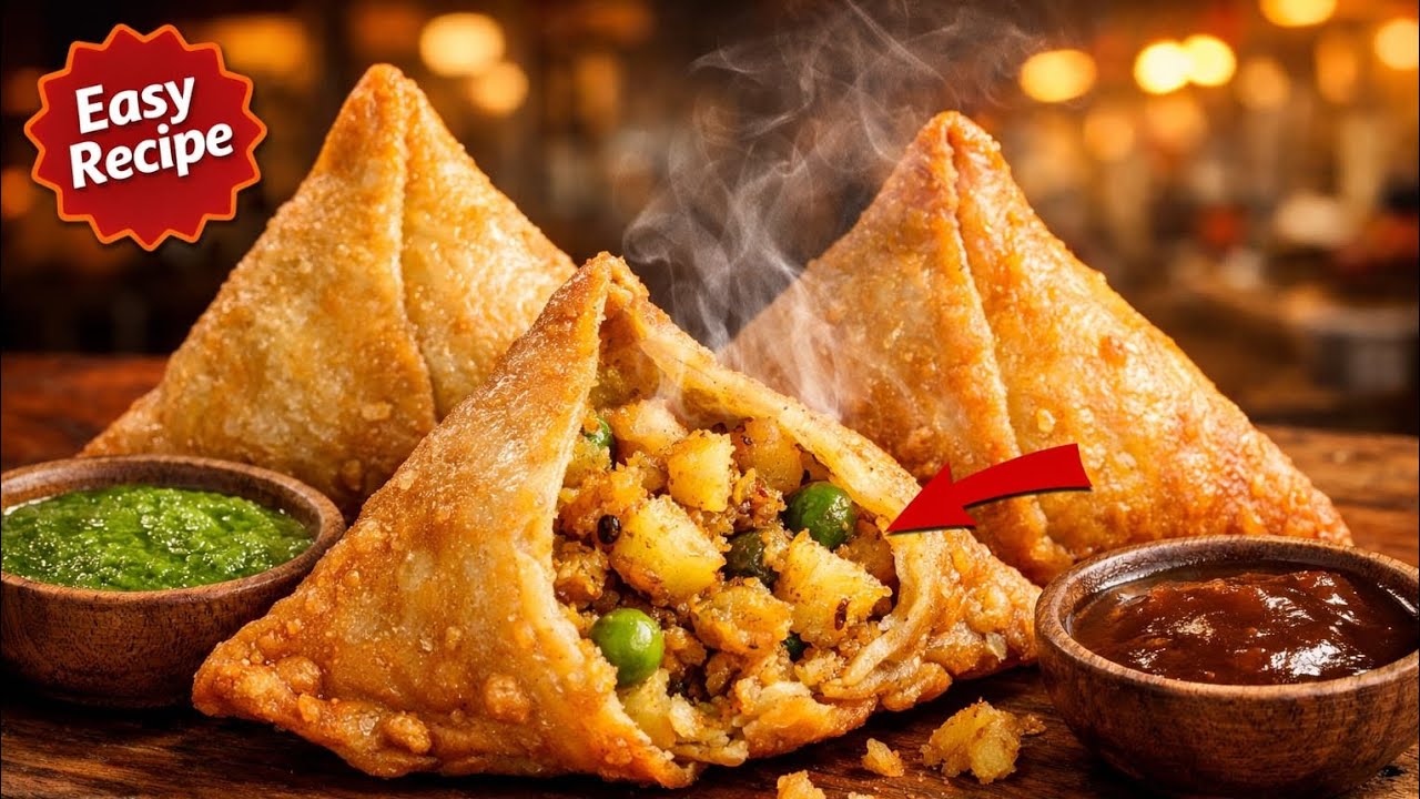 Crispy Aloo Samosa Recipe | Bazaar Jaisa Samosa Ghar Par
