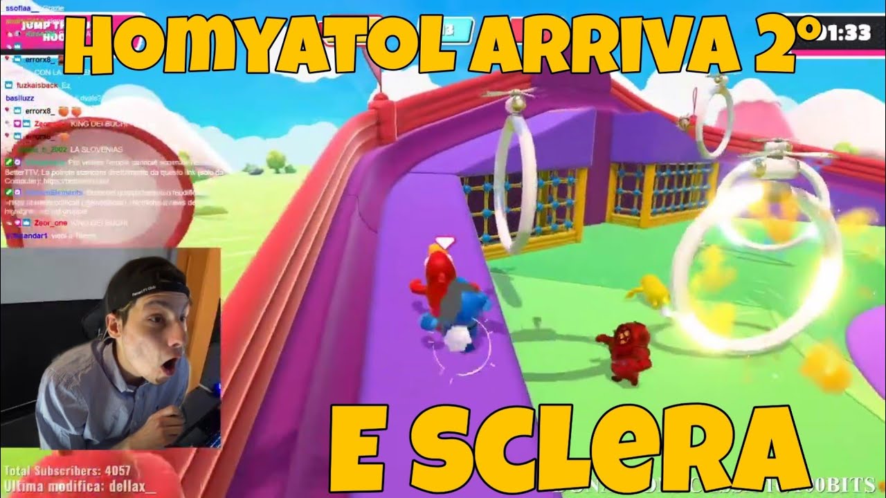 HOMYATOL ARRIVA 2 A FALL GUYS PER UN MILLESIMO DI SECONDO E SCLERA CONTRO PAOLO CANNONE!