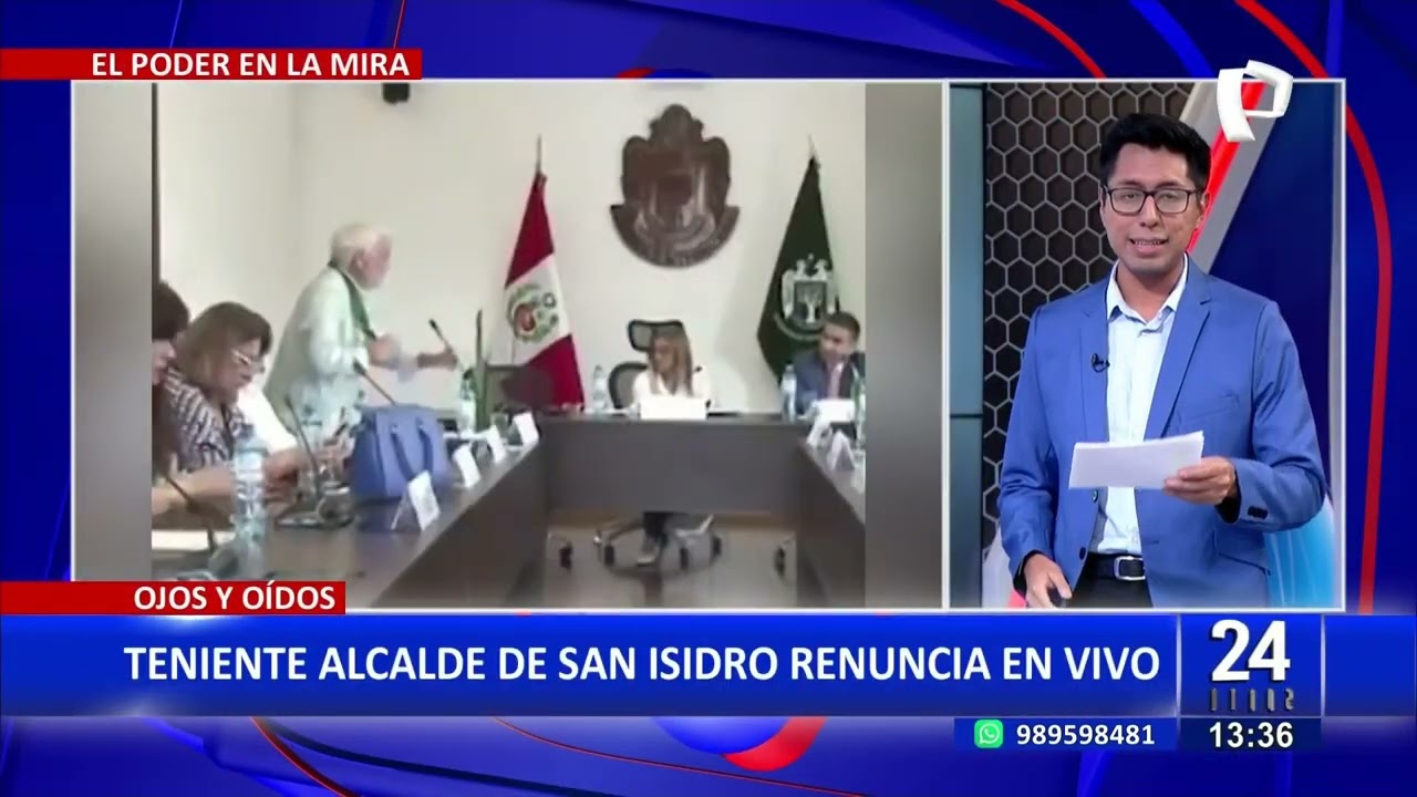 Teniente alcalde de San Isidro renuncia a su cargo: “Esta medalla me deshonra”