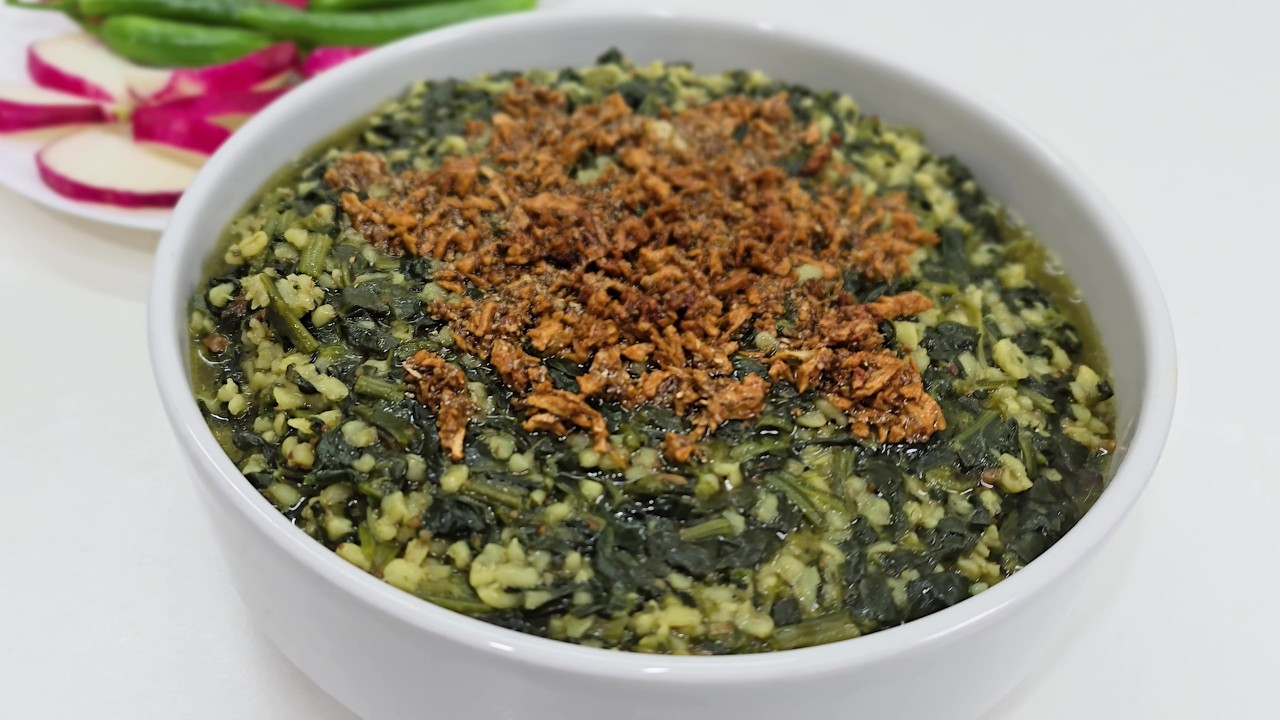  مغمومة / برغل بسبانخ على الطريقة الحلبية 