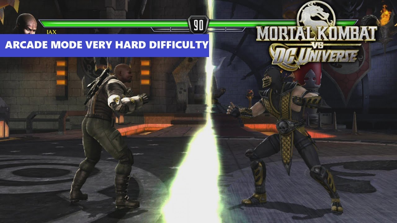 Jax's Metal Mayhem: Mortal Kombat vs DC Universe Arcade Mode Very Hard Difficulty