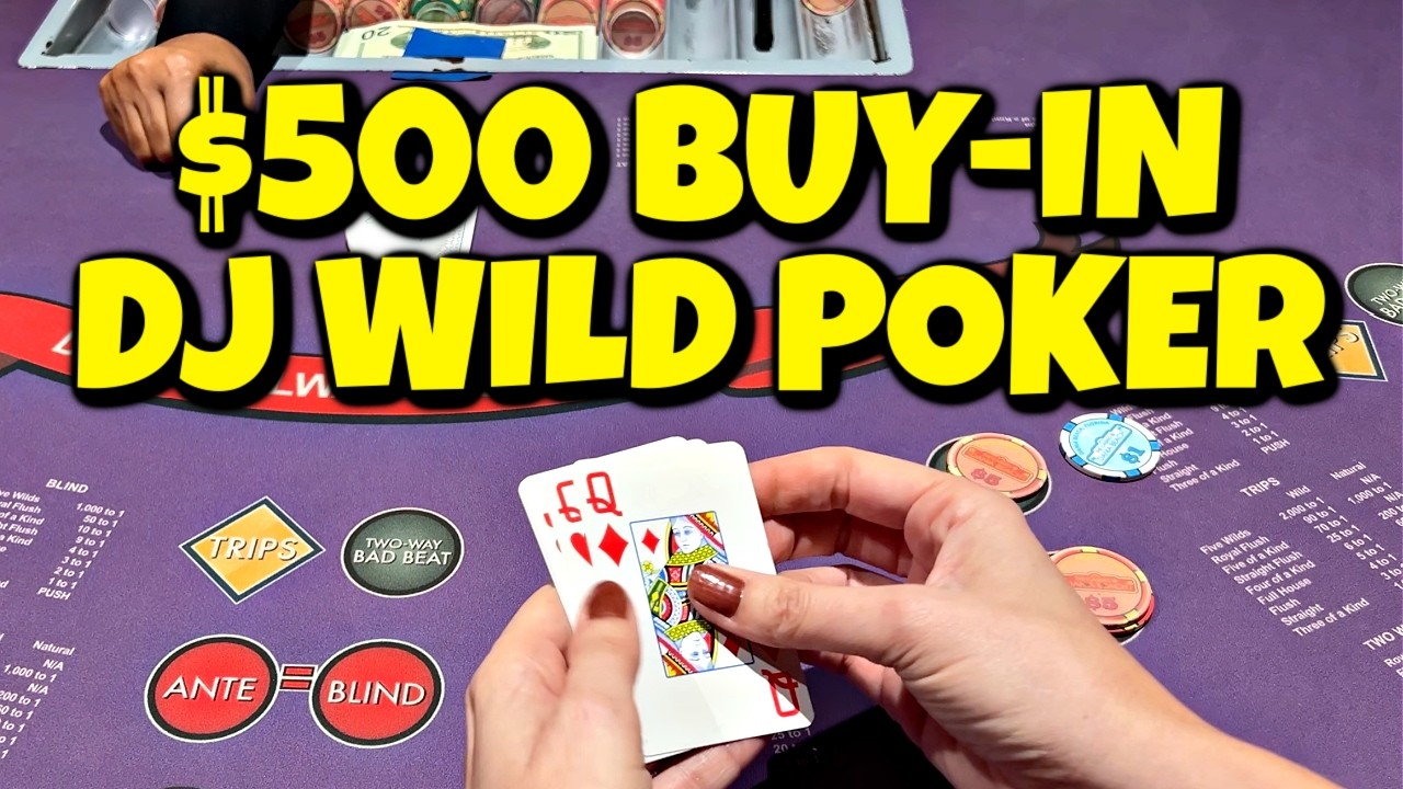 $500 Buy-In on DJ Wild Poker in Florida 🍀 @Casinodaniabeach