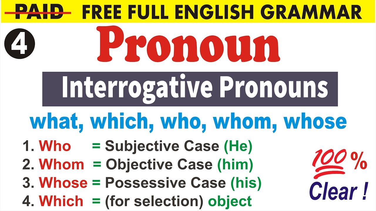 What, Which, Who, Whom, Whose || Interrogative Pronouns || Uphaar Classes by Sumit Sir