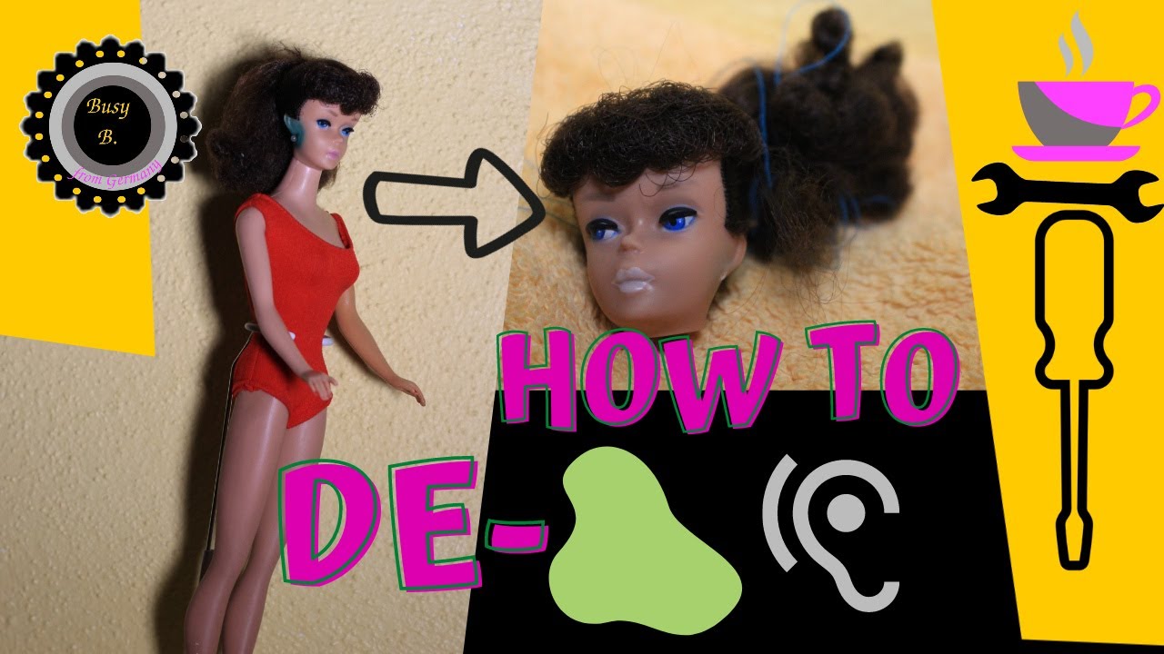 De-greening a vintage Barbie collection step-by-step