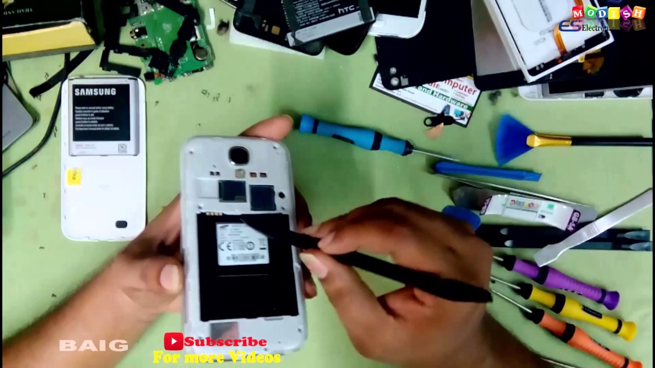 Samsung Galaxy S4 Screen (Display) Replacement and Disassembly PART-1-escbaig