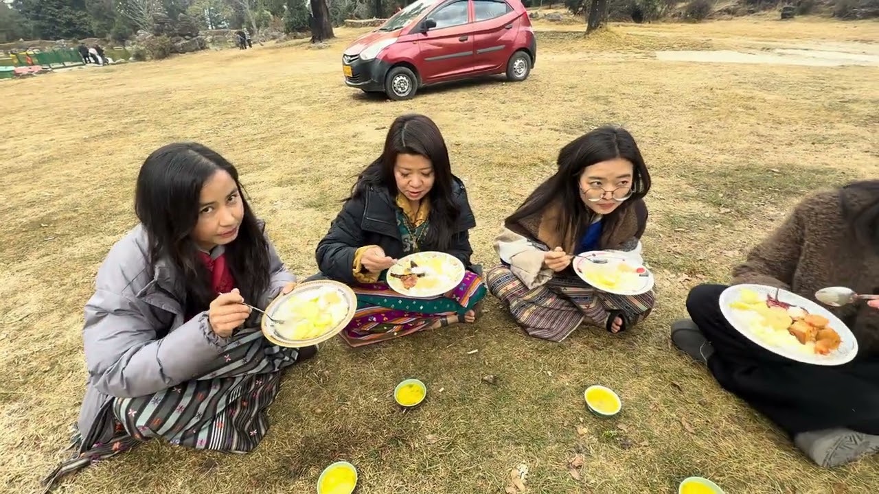 Bhutan fun singsong  Asia family 