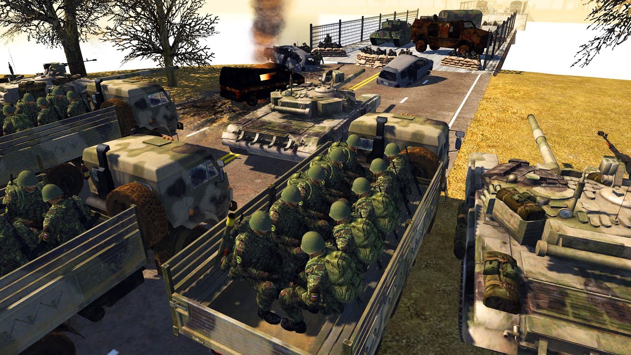 Can German Army Hold the BRIDGE DEFENSE!? - Men of War: World War 3 E1