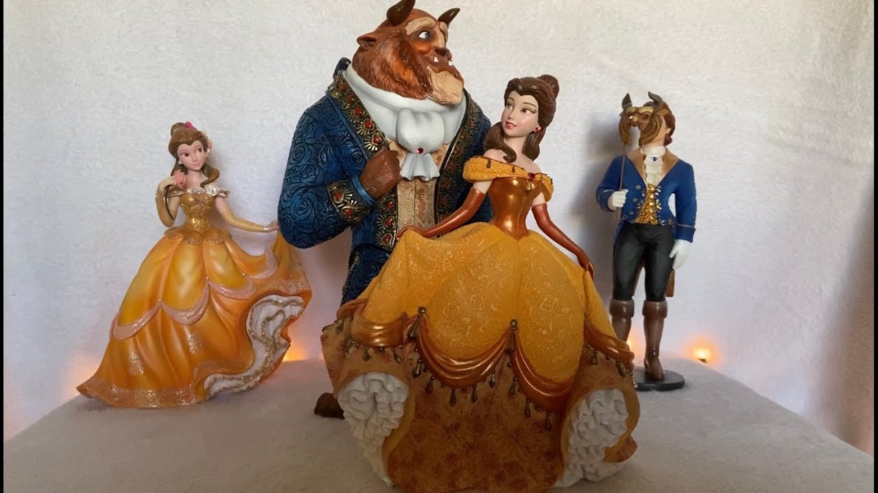 Disney Enesco Couture De Force Beauty and the Beast Figurines🥀