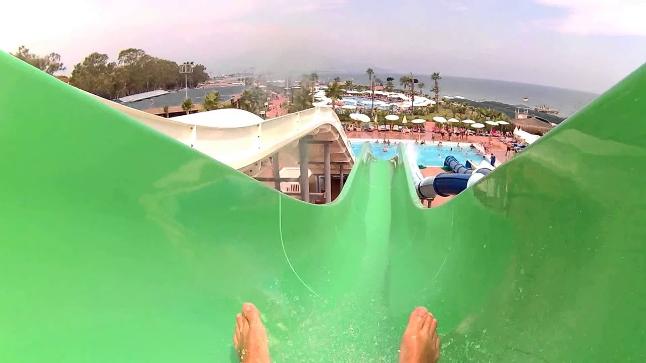 Eftalia Island Aquapark 2015 - the best water slides GoPro