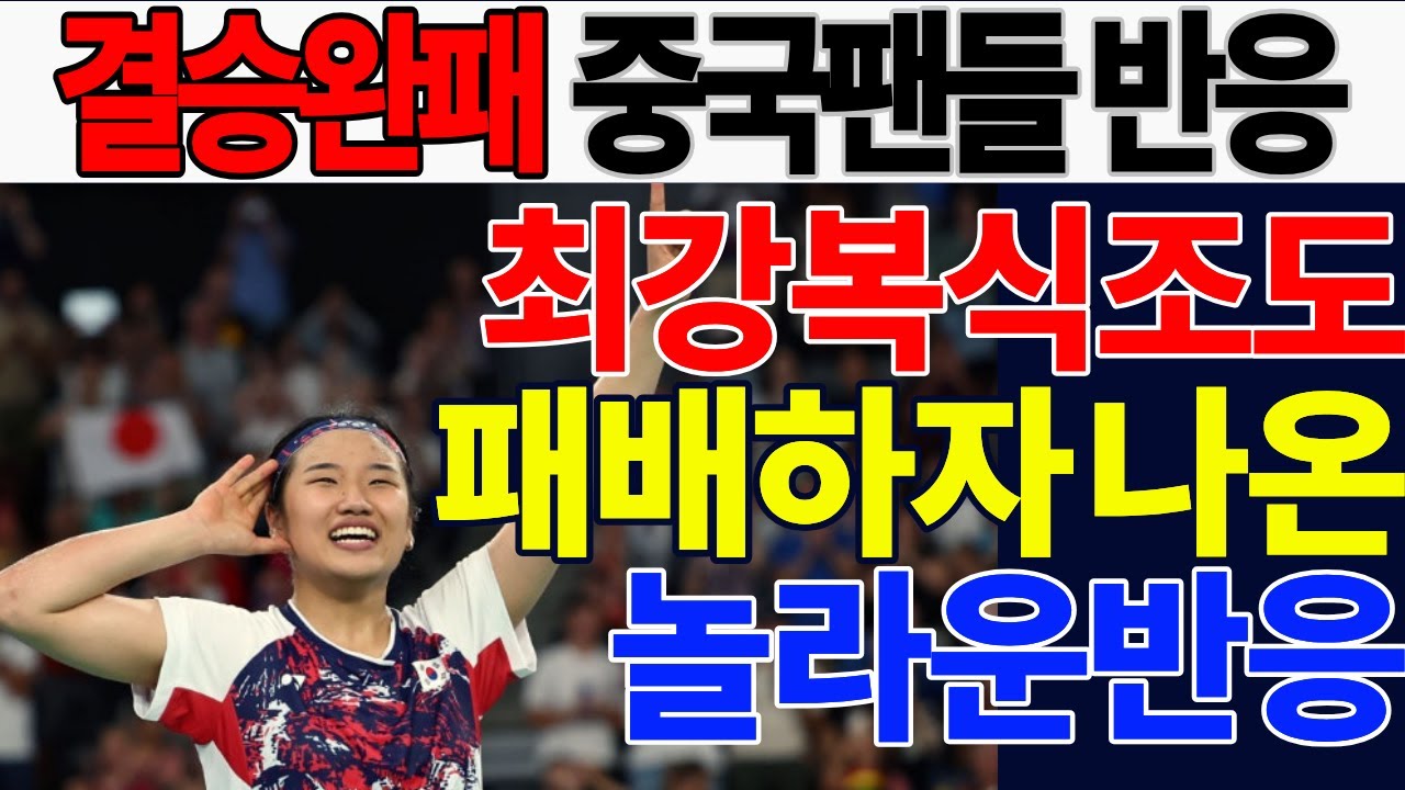 중국 결승에서 3-0으로 패하자 난리난 중국팬들 반응
