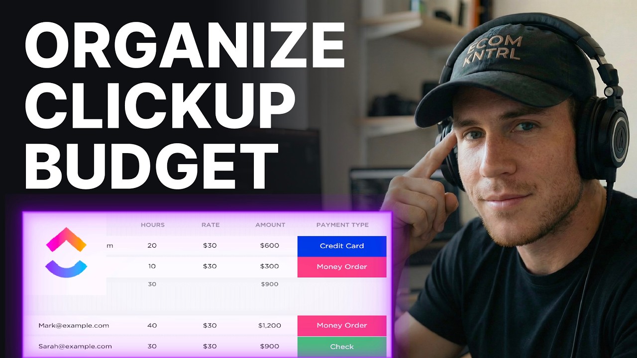 How To Organize Finances And Budgets In ClickUp (2026) | Project Finances