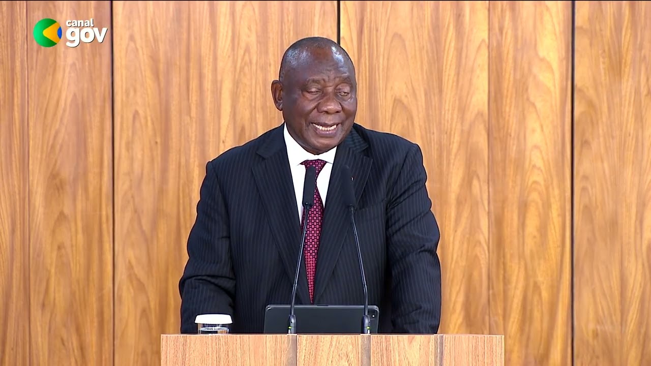 Lula e presidente da África do Sul, Cyril Ramaphosa, assinam atos e fazem declaração à imprensa 01