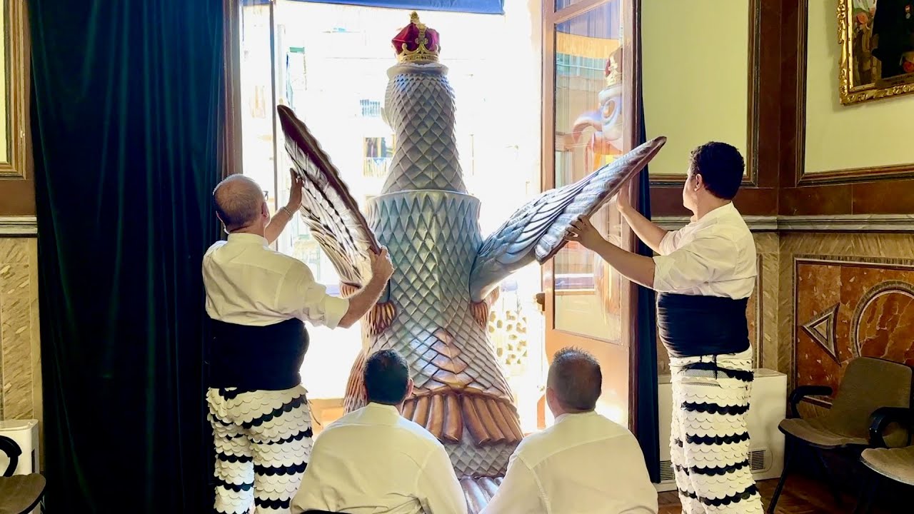 LA VIGÍLIA, Sortida l’Àliga al balcó, Oneig Bandera, Tronada, Tomb Vigília (St. Joan Valls 2024)