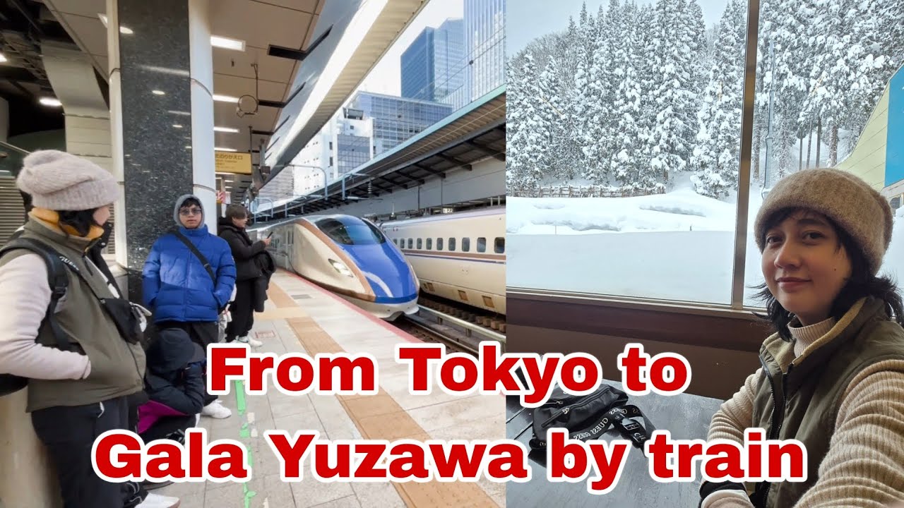 Travel from Tokyo Station to Gala Yuzawa via Joetsu Shinkansen train | using Tokyo Wide Pass