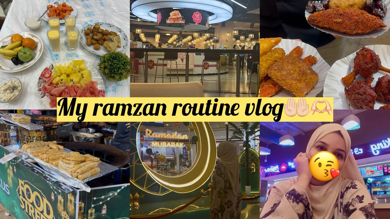 My ramadan routines🤲🏻🫶🏻 ||manglore food street forum fiza mall ||minazmussh vlogger