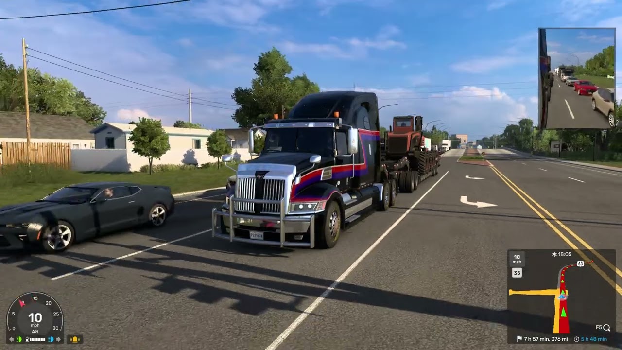 American Truck Simulator　ウォータールー～ノーフォーク 428mile