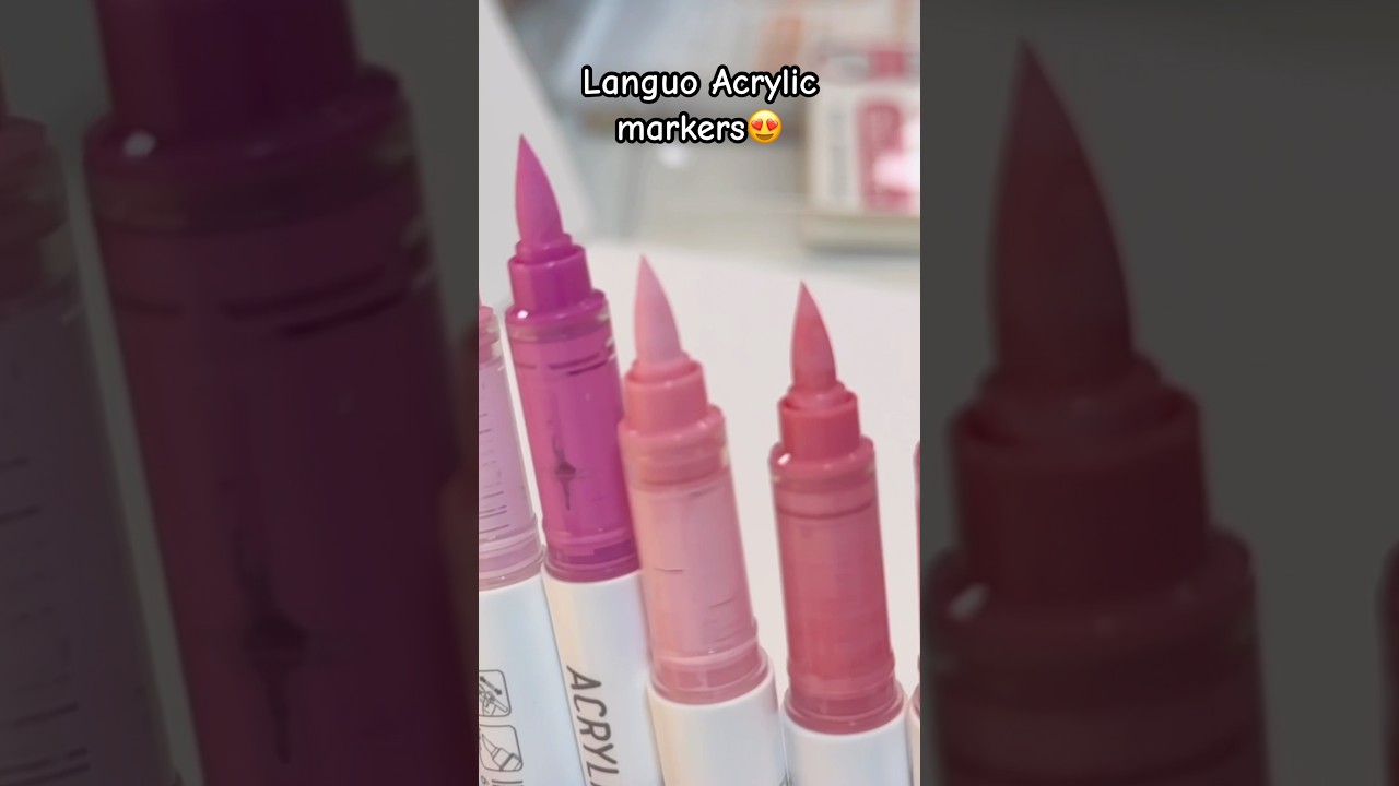 Languo acrylic markers! Watch the full video.  #colors #markers #acrylic #markers #howto