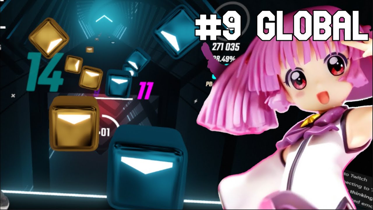 top beat saber player gets 608pp play and becomes a racecar