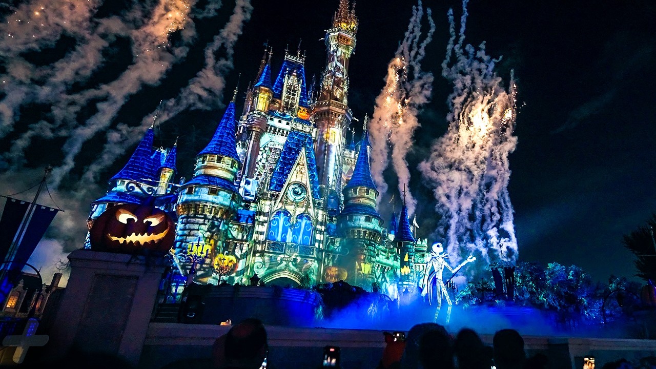 NEW Disney's Not-So-Spooky Spectacular Firework Show in 4K | Mickey's Not-So-Scary Halloween Party