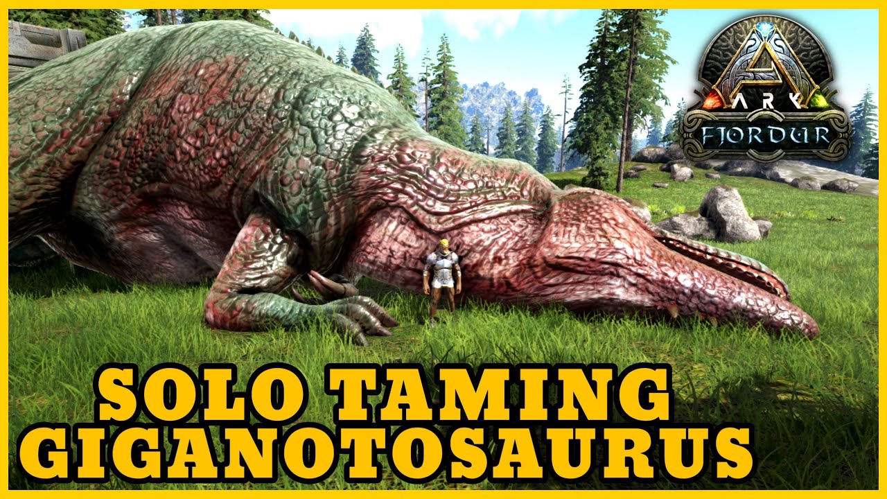 How To Solo Tame A Giga | Ark Survival Evolved