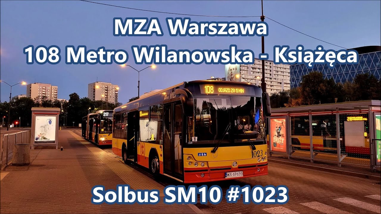 MZA Warszawa - Solbus SM10 #1023, linia 108