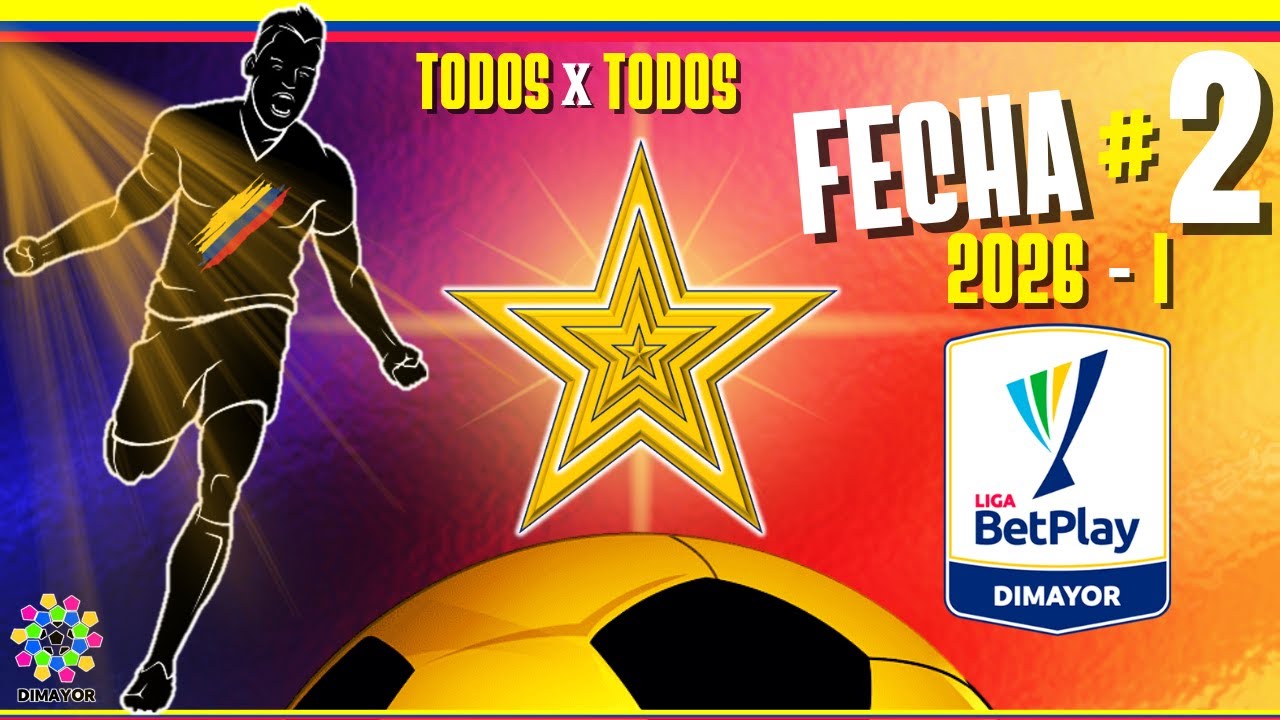 Así se JUEGA la FECHA 2 Liga BetPlay 2026 - I ⚽ | 🇨🇴 Futbol COLOMBIANO Fecha 2 ⚽