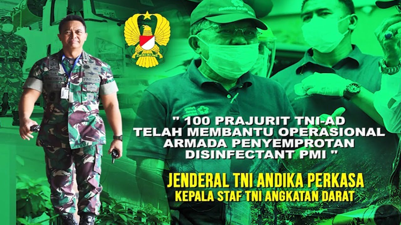 Operasi Penyemprotan TNI AD Bersama PMI Dalam Upaya Sterilisasi | 60