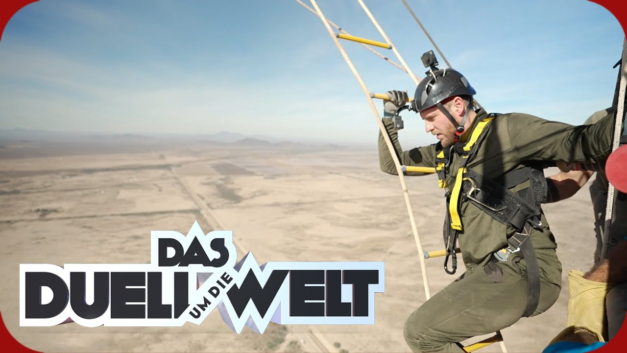 Todesangst in Arizona!  Johannes Oerding hängt an Heißluftballon | Duell um die Welt