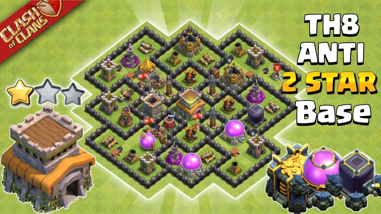 Town Hall 8 Base Farming/Trophy/Pushing/War TH8 Base 2026 | Clash of Clans