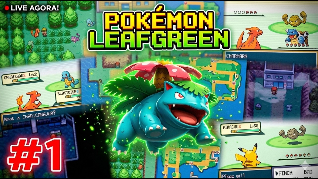 POKÉMON LEAFGREEN #1 - INÍCIO DE GAMEPLAY!! | NINTENDO SWITCH 2