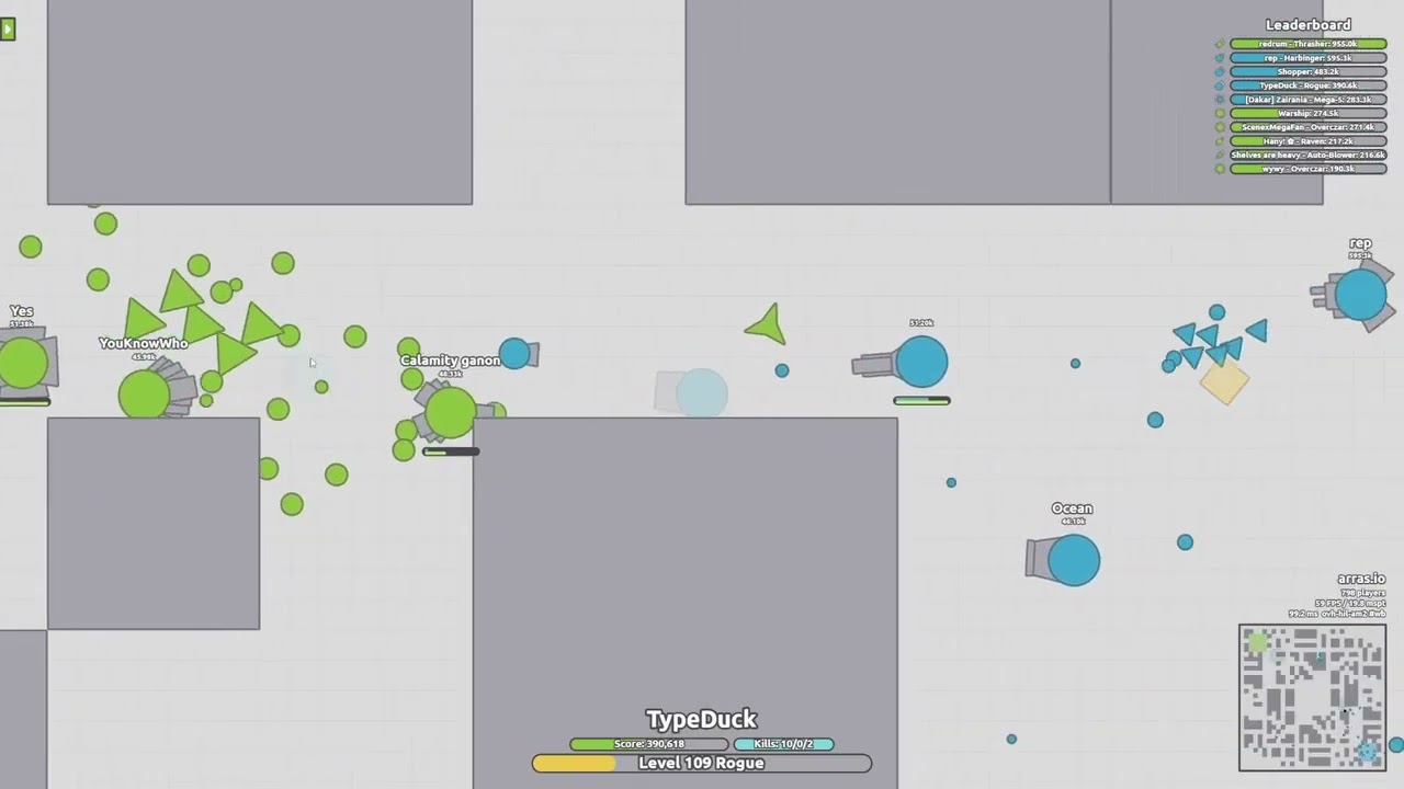Mostly rogue kills lol pt.2 (Arras.io)