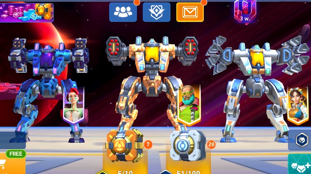 Puma with Missile Rack 16, Nade Launcher 16, Helix Rack 16 - Mech Arena
