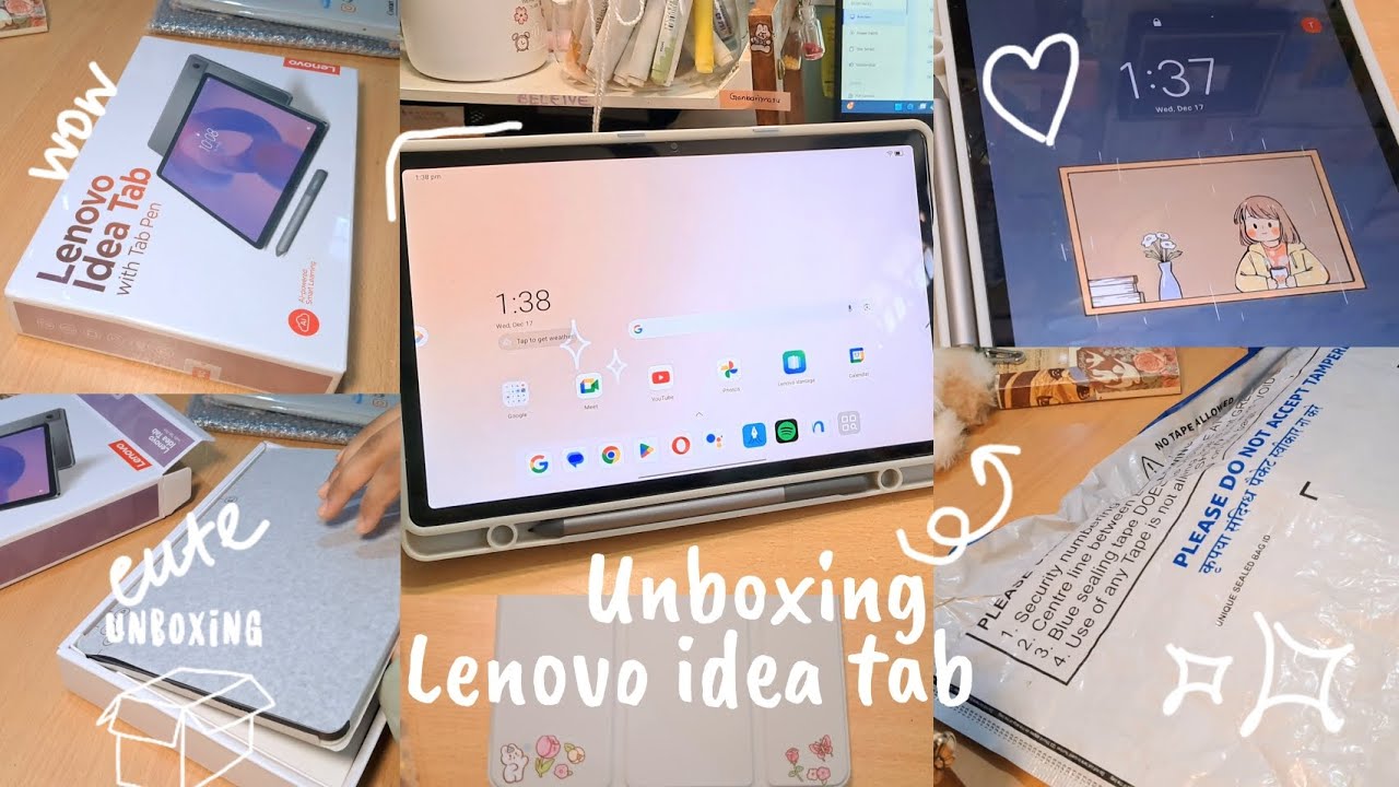 Cozy💝💌 📦unboxing✨️🎀 of lenovo idea pad 2025 #aesthetic #unboxing #tablet