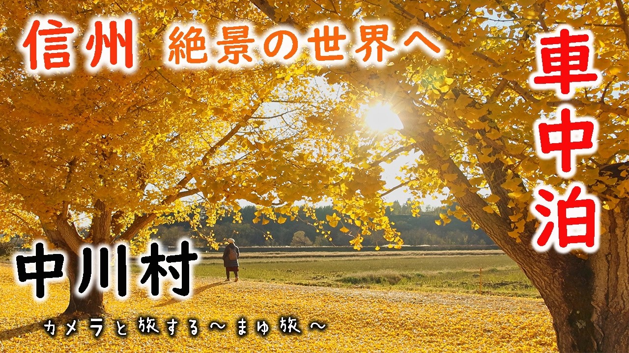 【車中泊】最も美しい村を走り抜ける 秋の日本で見つけた絶景・中川村