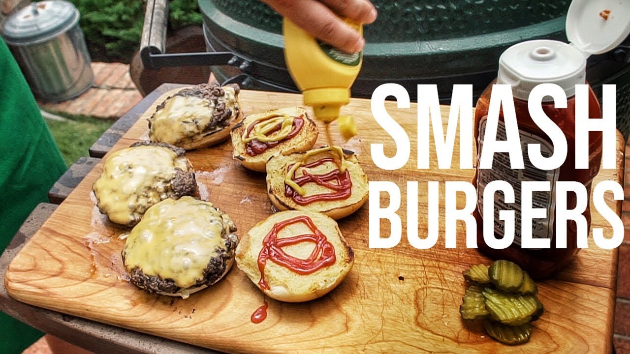 How To Make SMASH BURGERS || Big Green Egg